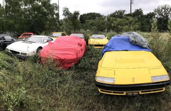 ¿Qué hacen todos estos Ferraris abandonados en un campo en Texas? - C9N