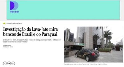 Basa es investigado por lavado de dinero, según diario O Globo