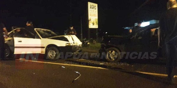 BELLA VISTA: COLISIÓN FRONTAL DEJA A UNA EMBARAZADA LESIONADA SOBRE RUTA 6.