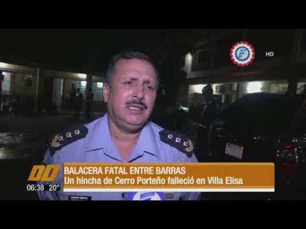 Balacera fatal entre barras.