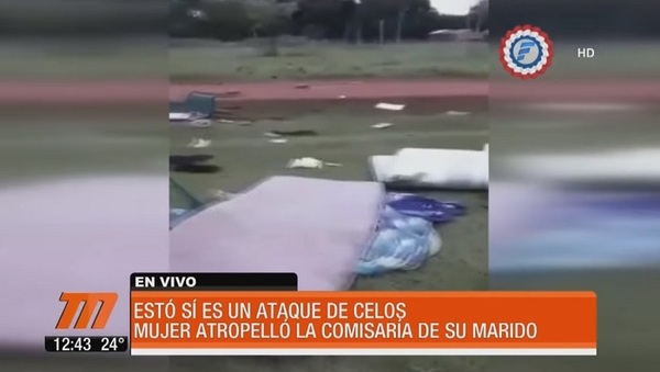 Mujer causa destrozos en subcomisaría movida por los celos