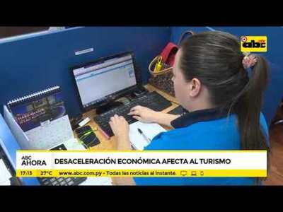 Desaceleración económica afecta al turismo - Tv - ABC Color