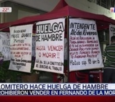 Lomitero en huelga de hambre tras cierre de local por parte de comuna - Paraguay.com