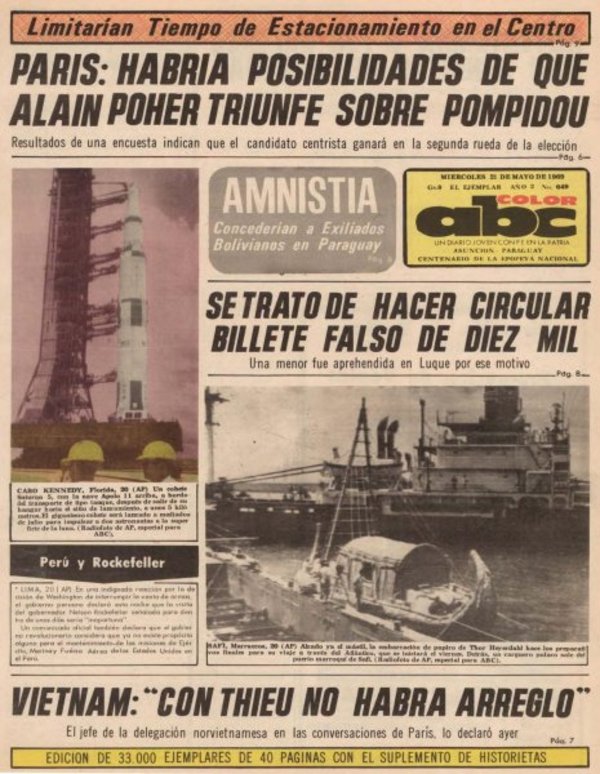 21 de mayo de 1969 - Un Dia Como Hoy - ABC Color