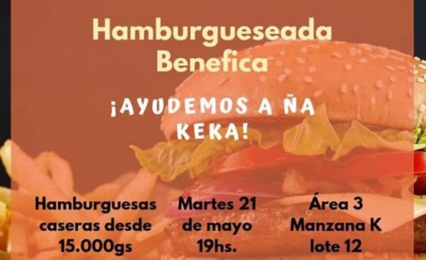 Hamburgueseada benéfica para "Ña Keka"