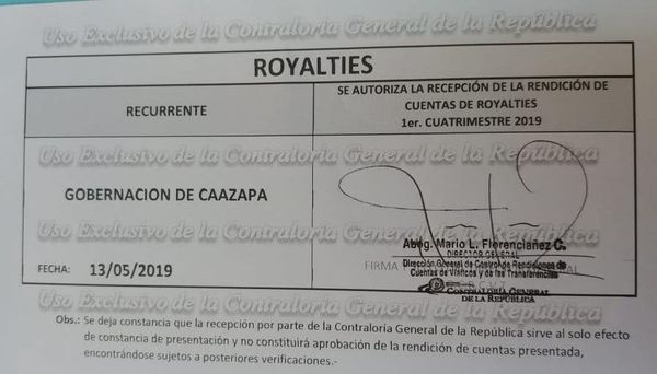 Pipo Díaz Verón desmiente a la Contraloría - Nacionales - ABC Color