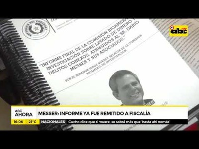 Messer: informe ya fue remitido a fiscalía - Tv - ABC Color
