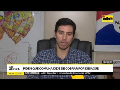 Piden que comuna deje de cobrar por desagüe - Tv - ABC Color