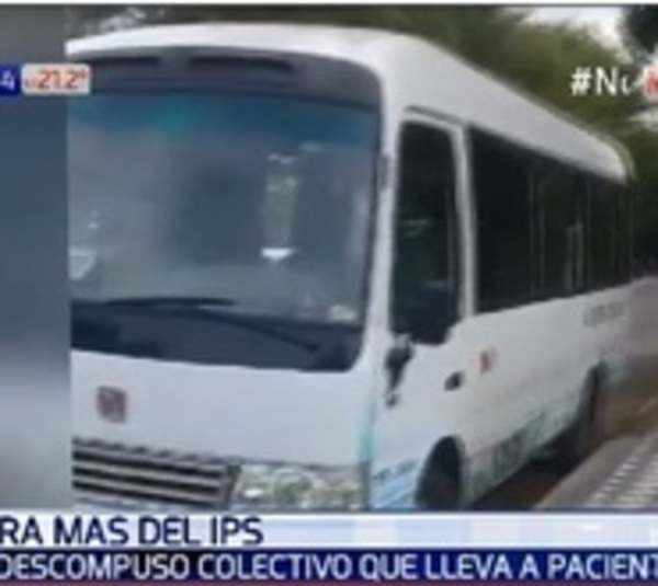 Minibus del IPS se descompone nuevamente y deja a pacientes varados - Paraguay.com