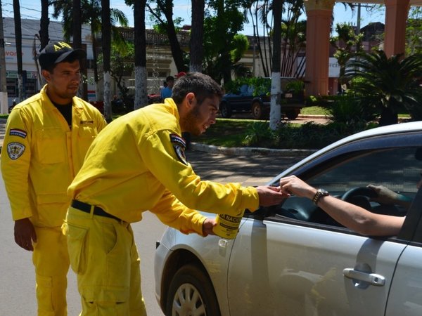 Bomberos inician manifestación para exigir desembolso a Asunción