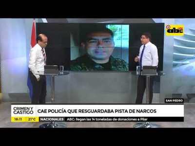 Cae policía que resguardaba pista de narcos - Tv - ABC Color
