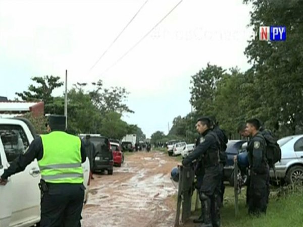 Destinan más de 600 policías para desalojo en Roque Alonso