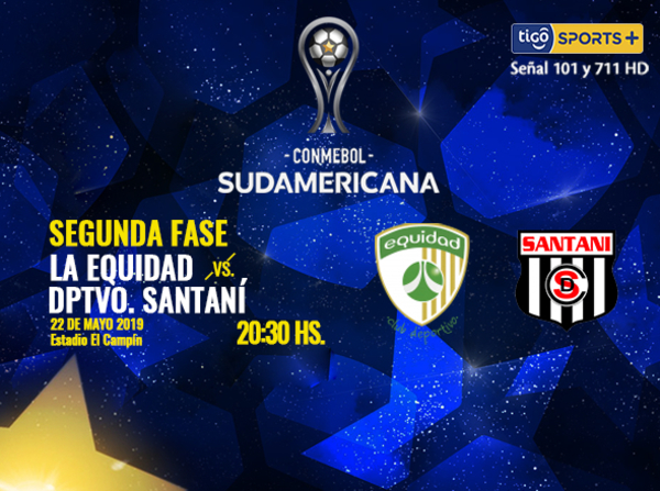 Santaní visita a La Equidad por la segunda ronda de la Sudamericana