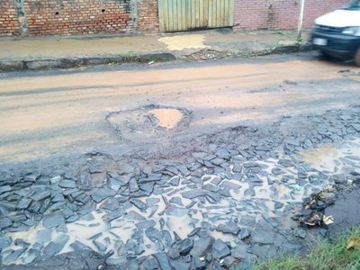 Lamentables baches - Cronicas Ciudadanas - ABC Color