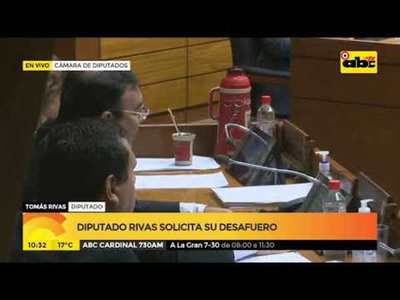 Diputado Rivas queda sin fueros - Tv - ABC Color
