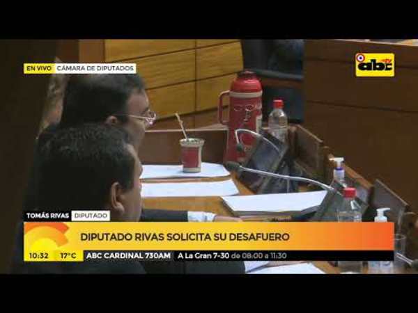 Diputado Rivas queda sin fueros - Tv - ABC Color