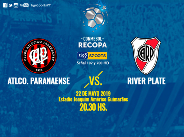 Paranaense y River juegan por la ida de la Recopa