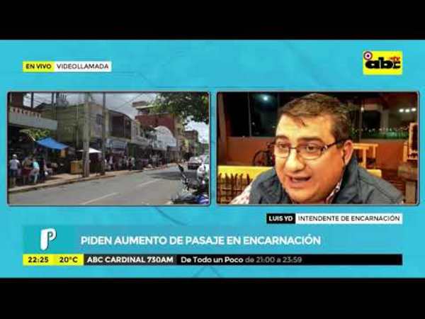 Piden aumento de pasaje en Encarnación - Tv - ABC Color