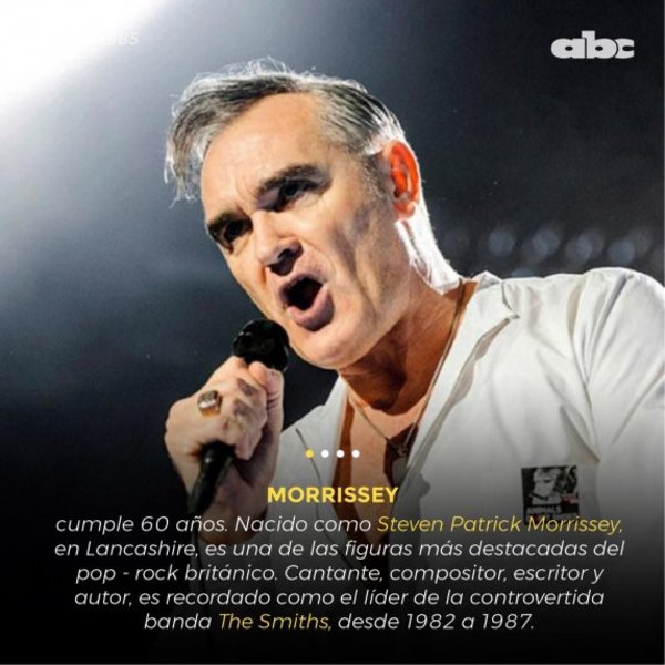 #Cápsula985 1959: nace Morrissey - Espectaculos - ABC Color