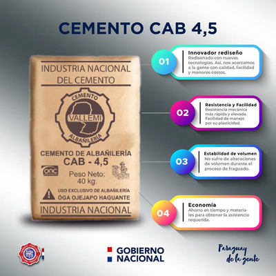 INC dispone de cemento económico para albañilería  | .::Agencia IP::.