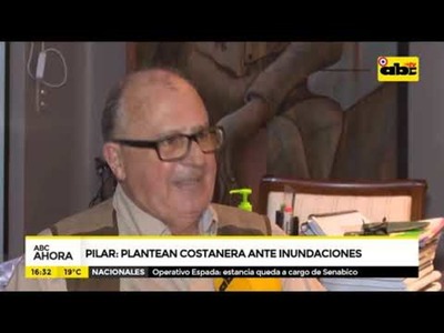 Pilar: Plantean costanera ante inundaciones - Tv - ABC Color