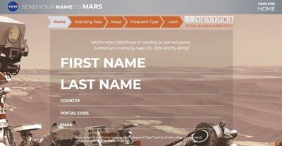 La NASA ofrece al público “pasajes” simbólicos a Marte - Ciencia - ABC Color