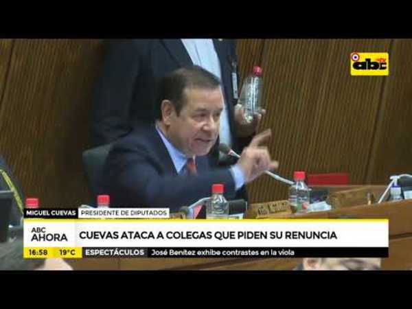 Cuevas a taca a colegas que piden su renuncia - Tv - ABC Color