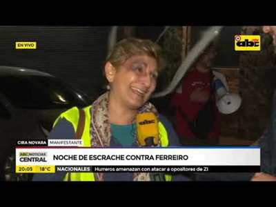 Noche de escrache contra Ferreiro - Tv - ABC Color