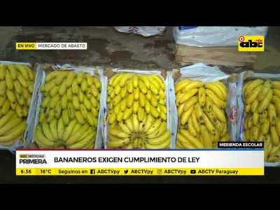 Bananeros exigen cumplimiento de ley - Tv - ABC Color