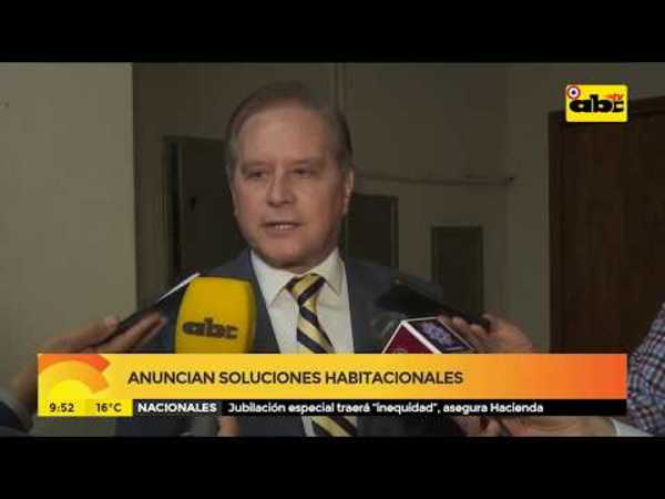 Anuncian soluciones habitacionales - Tv - ABC Color