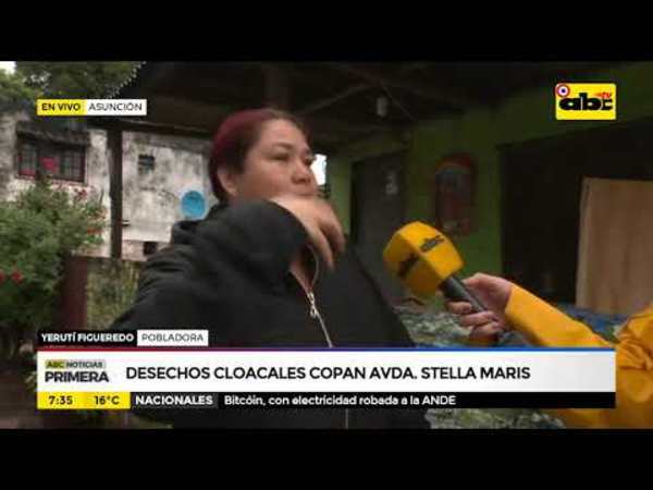 Avenida Stella Maris, totalmente inundada - Tv - ABC Color