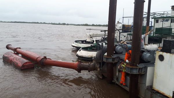 ANNP envía draga a Pilar para reforzar trabajos de emergencia