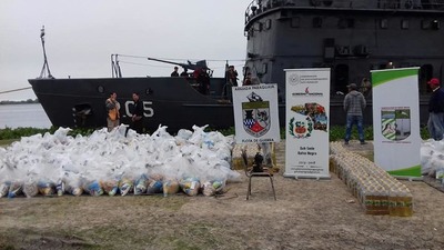 Unos 30.200 kilos de víveres para damnificados de Bahía Negra - .::RADIO NACIONAL::.