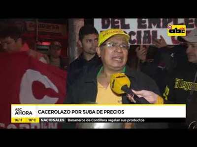 Cacerolazo por suba de precios - Tv - ABC Color