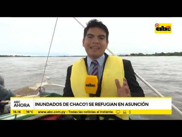 Inundados de Chaco`i se refugian en Asunción - Tv - ABC Color