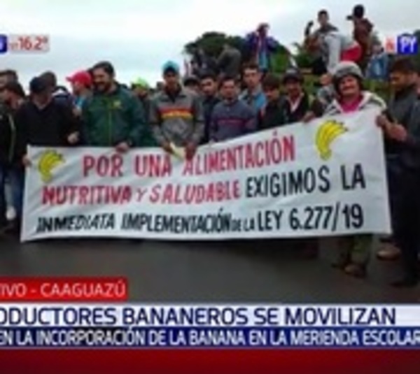 Productores exigen inclusión de la banana en merienda escolar - Paraguay.com