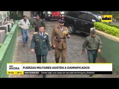 Fuerza militares asisten a damnificados - Tv - ABC Color