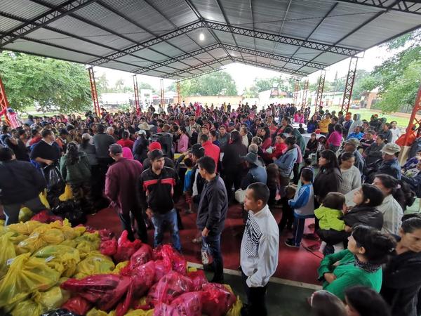 Entregan asistencias a miles de personas afectadas por crecidas en San Pedro | .::Agencia IP::.