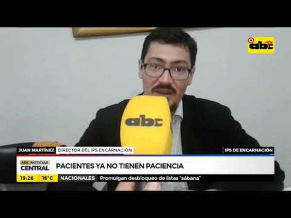 IPS de Encarnación: Pacientes ya no tienen paciencia - Tv - ABC Color
