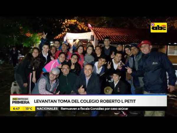 Levantan toma de colegio L. Petit - Tv - ABC Color