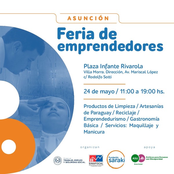 Emprendedores con discapacidad harán feria hoy en la Plaza Infante Rivarola | .::Agencia IP::.