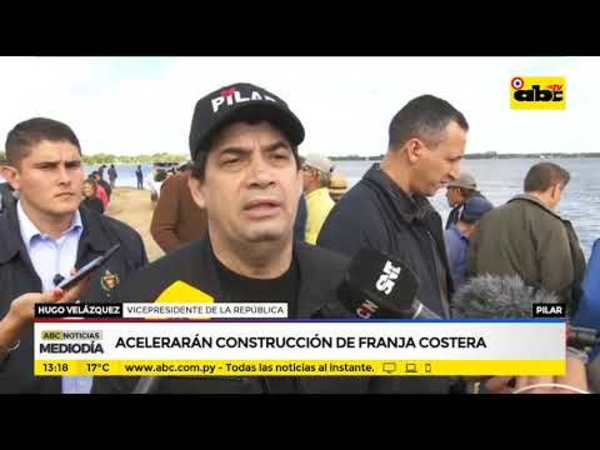Aceleran construcción de franja costera - Tv - ABC Color