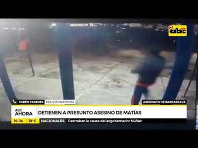 Detienen al presunto asesino de Matías - Tv - ABC Color