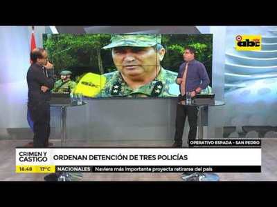 Ordenan detención de tres policías - Tv - ABC Color