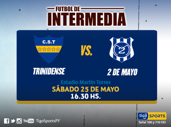 Trinidense recibe al 2 de Mayo por la quinta fecha