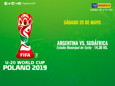 Argentina se estrena en el Mundial Sub 20 ante Sudáfrica