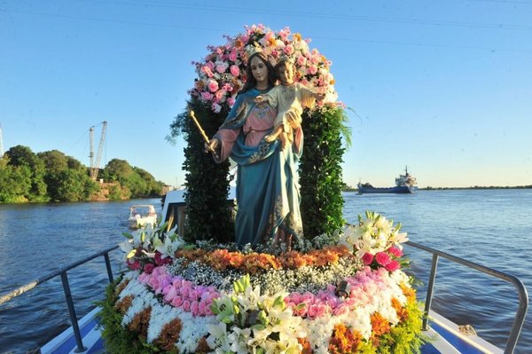 Fieles celebran Día de María Auxiliadora con procesión náutica - Fotos - ABC Color