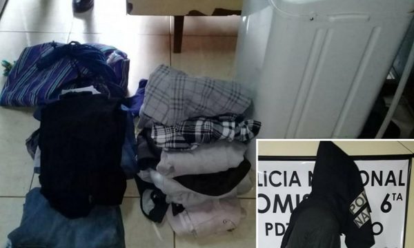 Capturan a supuesto ladrón domiciliario y recuperan lo robado
