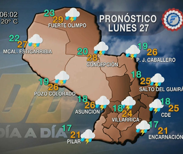 Probabilidad de lluvias en aumento