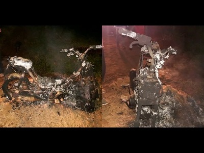 POR CELOS, QUEMÓ LA MOTO DEL NOVIO DE SU EX